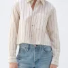 Shirts + Tops | AMO Crop Ruth Shirt Bone Neptune Multi