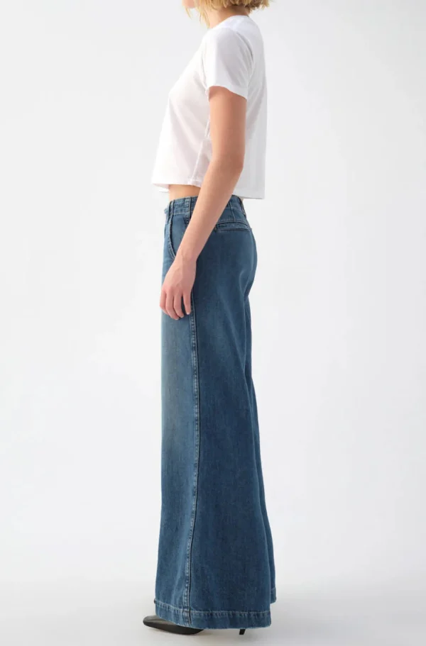 Denim | AMO Edith Wide Leg Trouser Romance