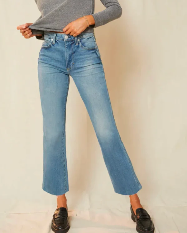 Denim | AMO High Rise Kick Crop Topanga
