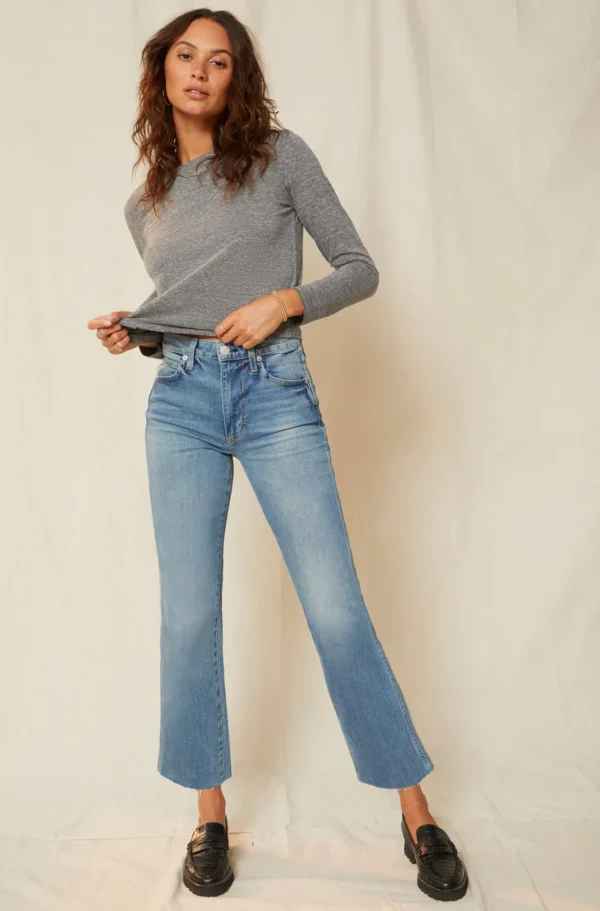 Denim | AMO High Rise Kick Crop Topanga
