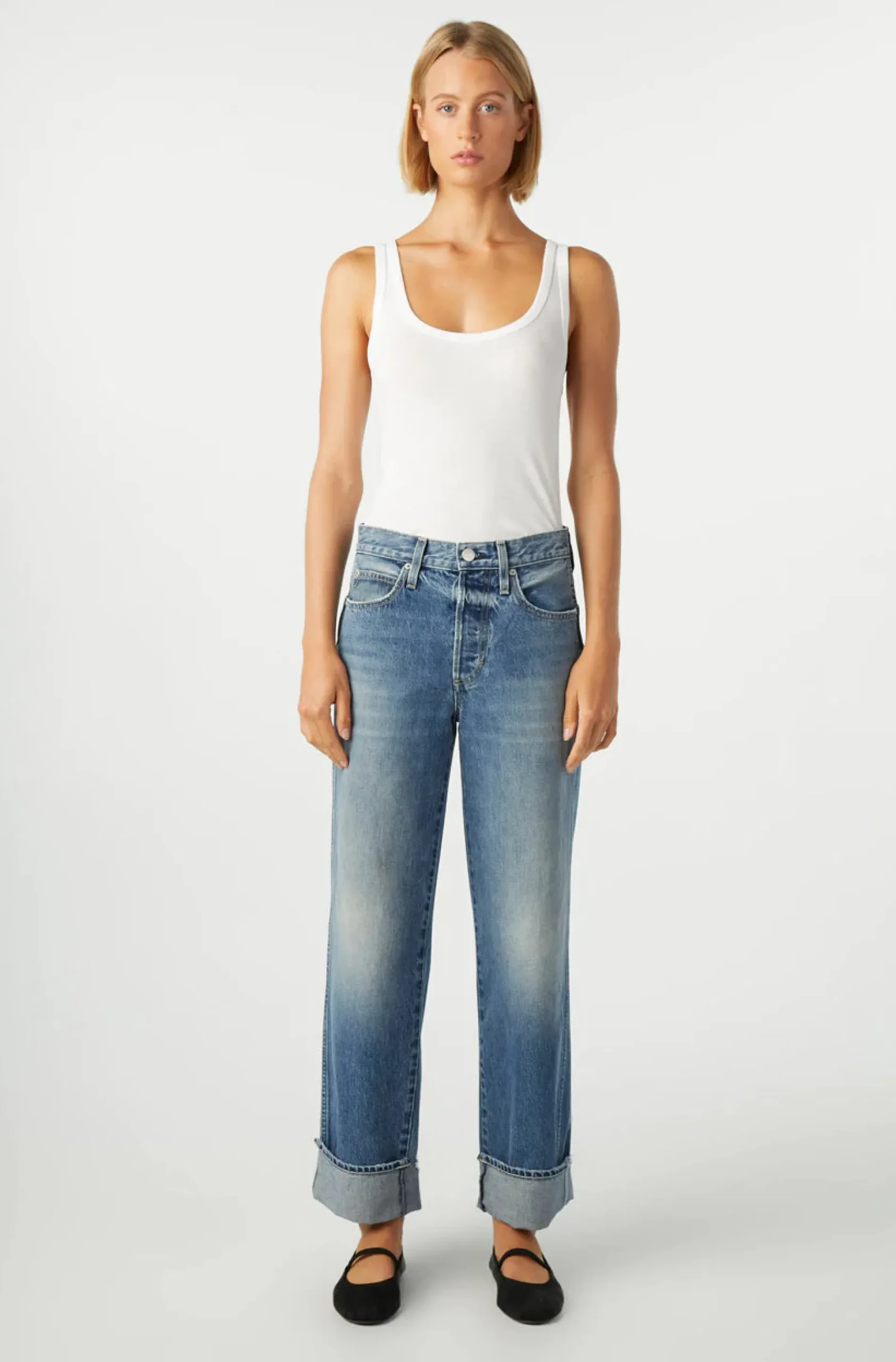 amo_sonia_cuffed_jean_tab_1.webp Denim | AMO Sonia Cuffed Jean Taboo