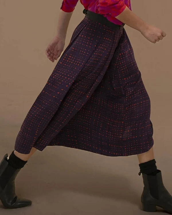 Skirts | An An Londree Midi Skirt Aubergine Cop