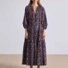 Dresses | Apiece Apart Luminile Tier Maxi Mira Floral Wine Tasting