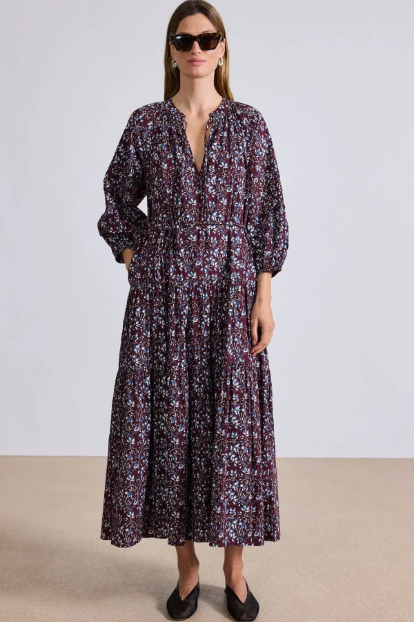 Dresses | Apiece Apart Luminile Tier Maxi Mira Floral Wine Tasting