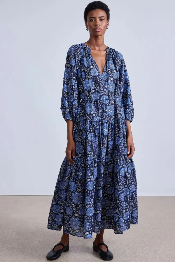 Dresses | Apiece Apart Luminile Tier Maxi Dress Heritage Sky