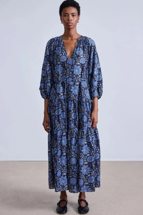 Dresses | Apiece Apart Luminile Tier Maxi Dress Heritage Sky