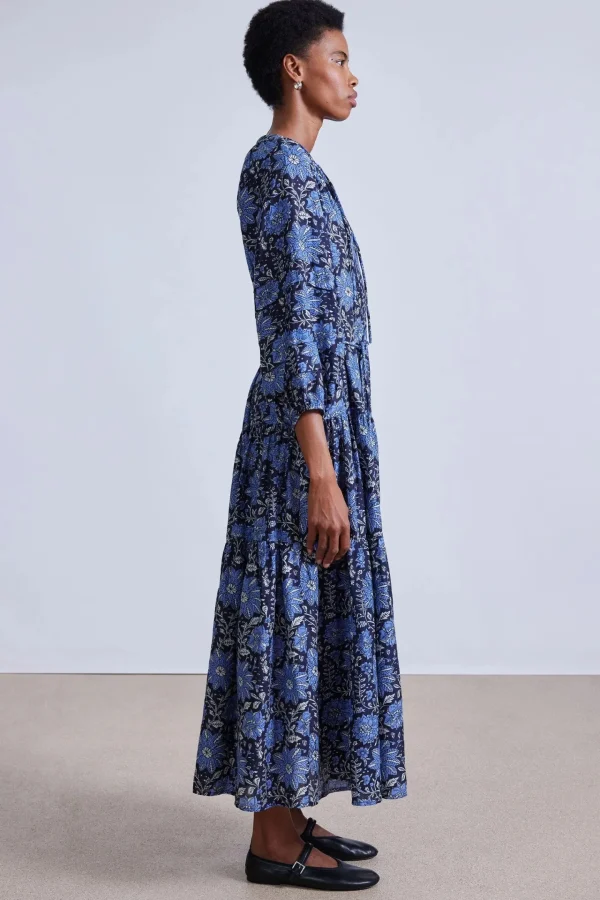 Dresses | Apiece Apart Luminile Tier Maxi Dress Heritage Sky