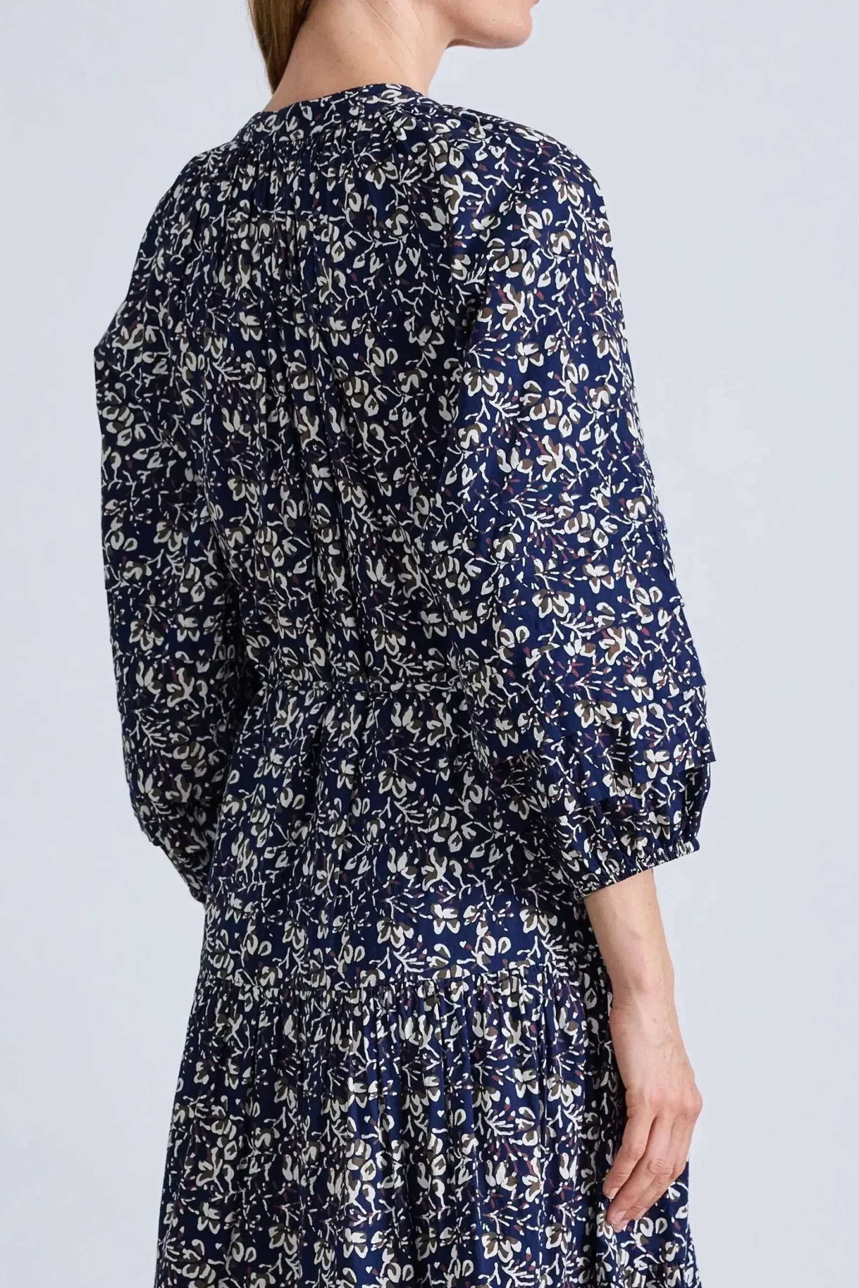 apiece_apart_luminile_tie_4.webp Dresses | Apiece Apart Luminile Tier Maxi Mira Floral Navy