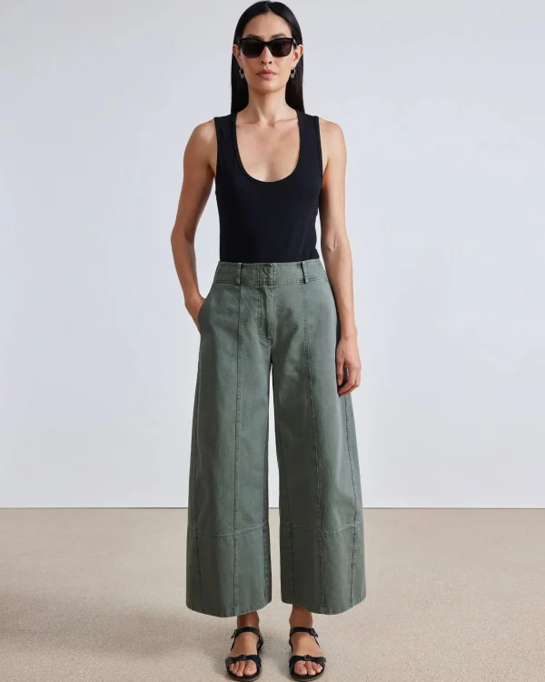 Pants | Apiece Apart Malou Wide Leg Pant Thyme