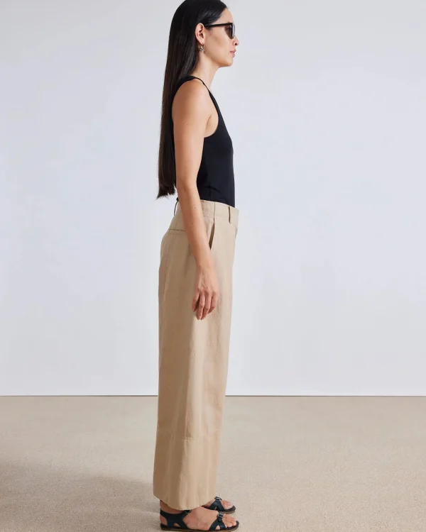 Pants | Apiece Apart Malou Wide Leg Pant Desert