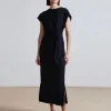 Dresses | Apiece Apart Vanina Cinched Waist Dress Black