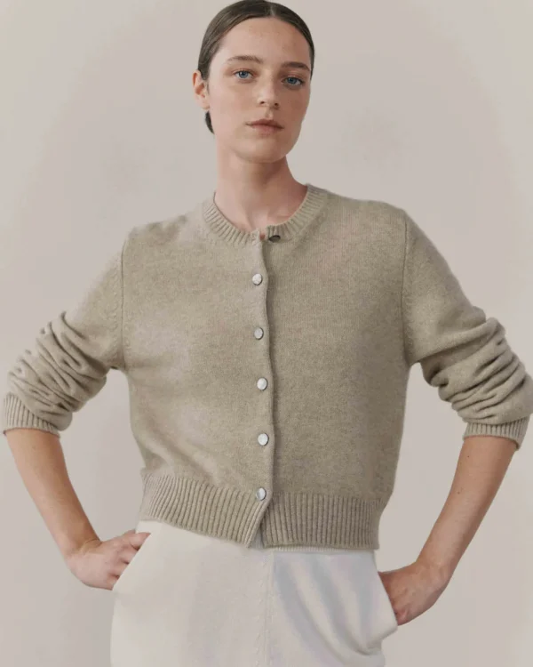 Sweaters | Begg x Co Hepburn Cardigan Dark Medium Dyed