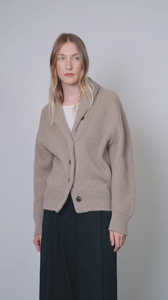 Sweaters | Begg x Co Mini Yacht Cardigan Brown Undyed