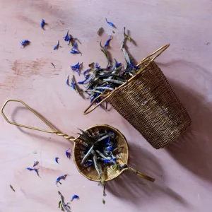 Provisions | Bellocq Brass Petite Basket Strainer
