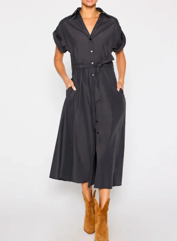 Dresses | Brochu Walker Fia Belted Dress Washed Black