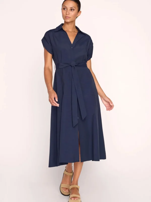 Dresses | Brochu Walker Fia Belted Dress Navy