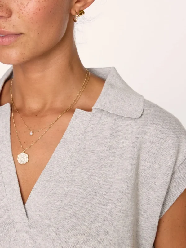 Shirts + Tops | Brochu Walker Jaia Polo Looker Grey Melange