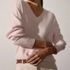 Sweaters | Brochu Walker Leia Vee Sweater Rose Quartz