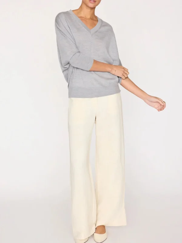 Sweaters | Brochu Walker Ursa Knit Top Mineral Grey Melange