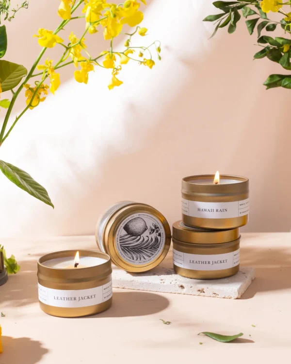 Candles | Brooklyn Candle Studio Sweet Fig Gold Travel Candle