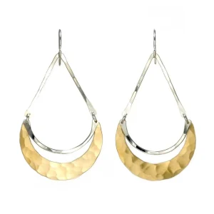 Jewelry | Carolyn Keys Luna Brass Earrings