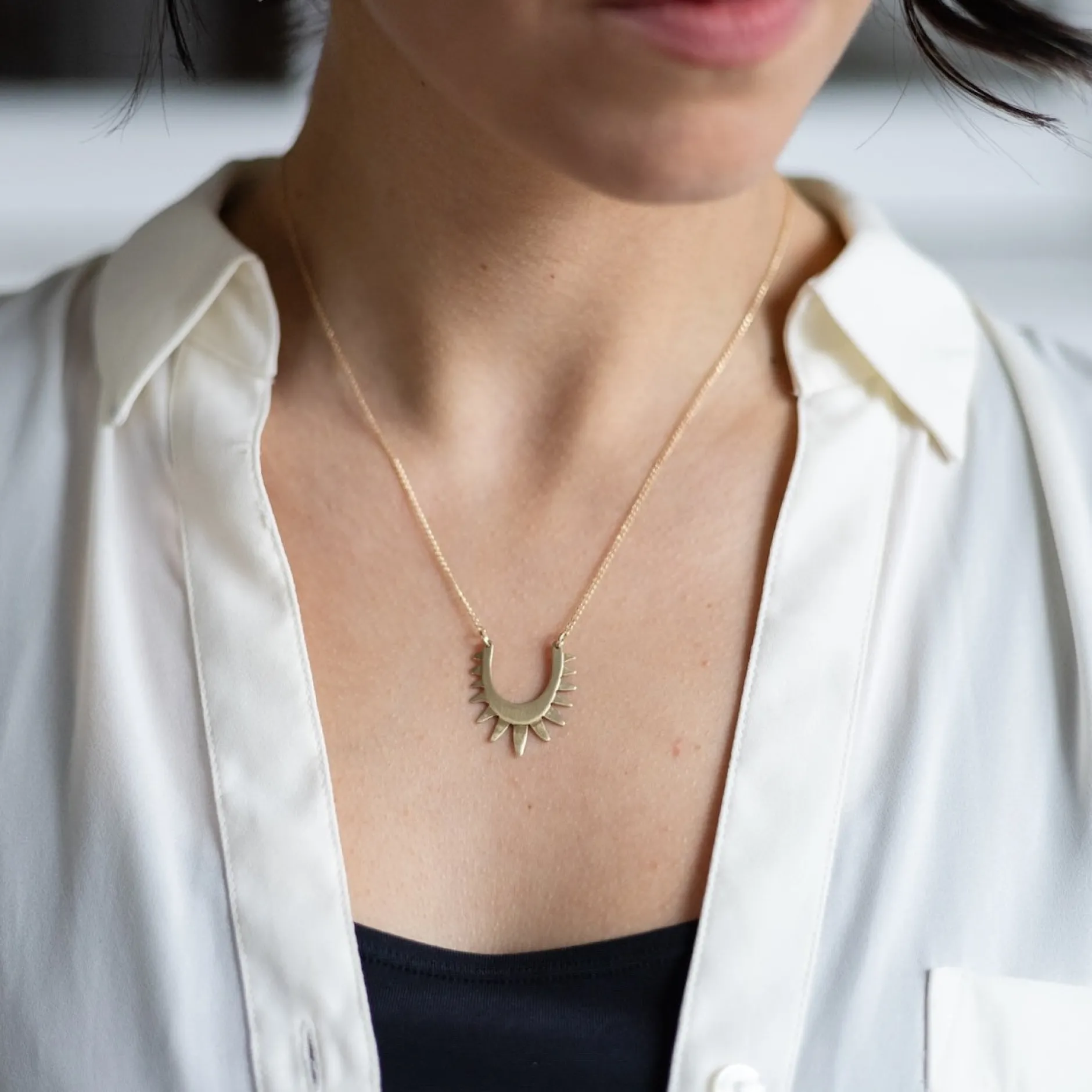 carolyn_keys_luz_brass_ne_1.webp Jewelry | Carolyn Keys Luz Brass Necklace