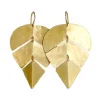 Jewelry | Carolyn Keys Ola Brass Earrings