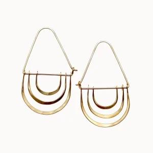 Jewelry | Carolyn Keys Triple Arc Hoops Gold Filled