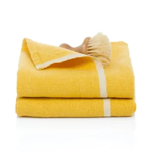 Linens | Thistle Hill Chunky Linen Mustard Towels Set of 2