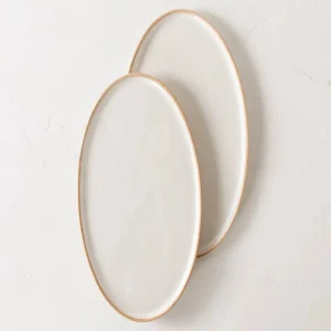 Tabletop | Convivial Oval Stoneware Serving Tray