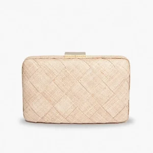 Bags | Thistle Hill Cosette Woven Straw Clutch