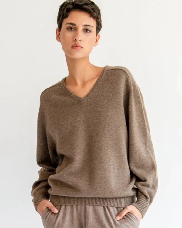 Sweaters | Demylee Jovie Cashmere Sweater Undyed Beige