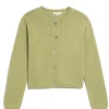 Sweaters | Demylee Yvonne Cotton Cardigan Celadon