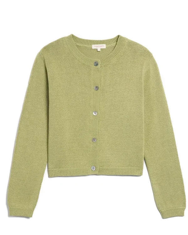 Sweaters | Demylee Yvonne Cotton Cardigan Celadon
