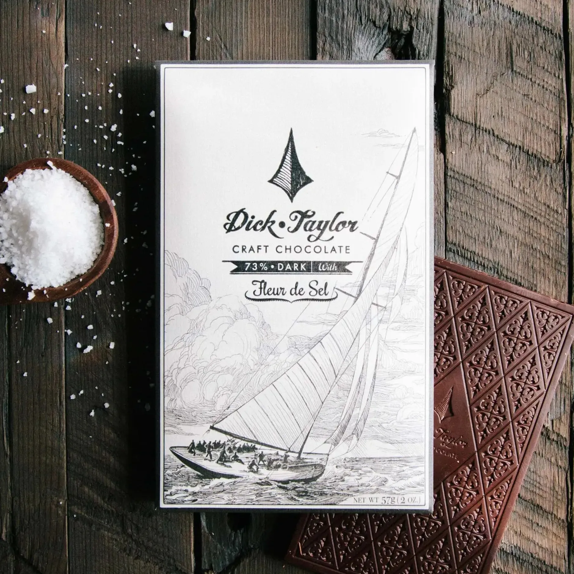 dick_taylor_fleur_de_sel__0.webp Provisions | Dick Taylor Fleur De Sel 73% Dark Chocolate