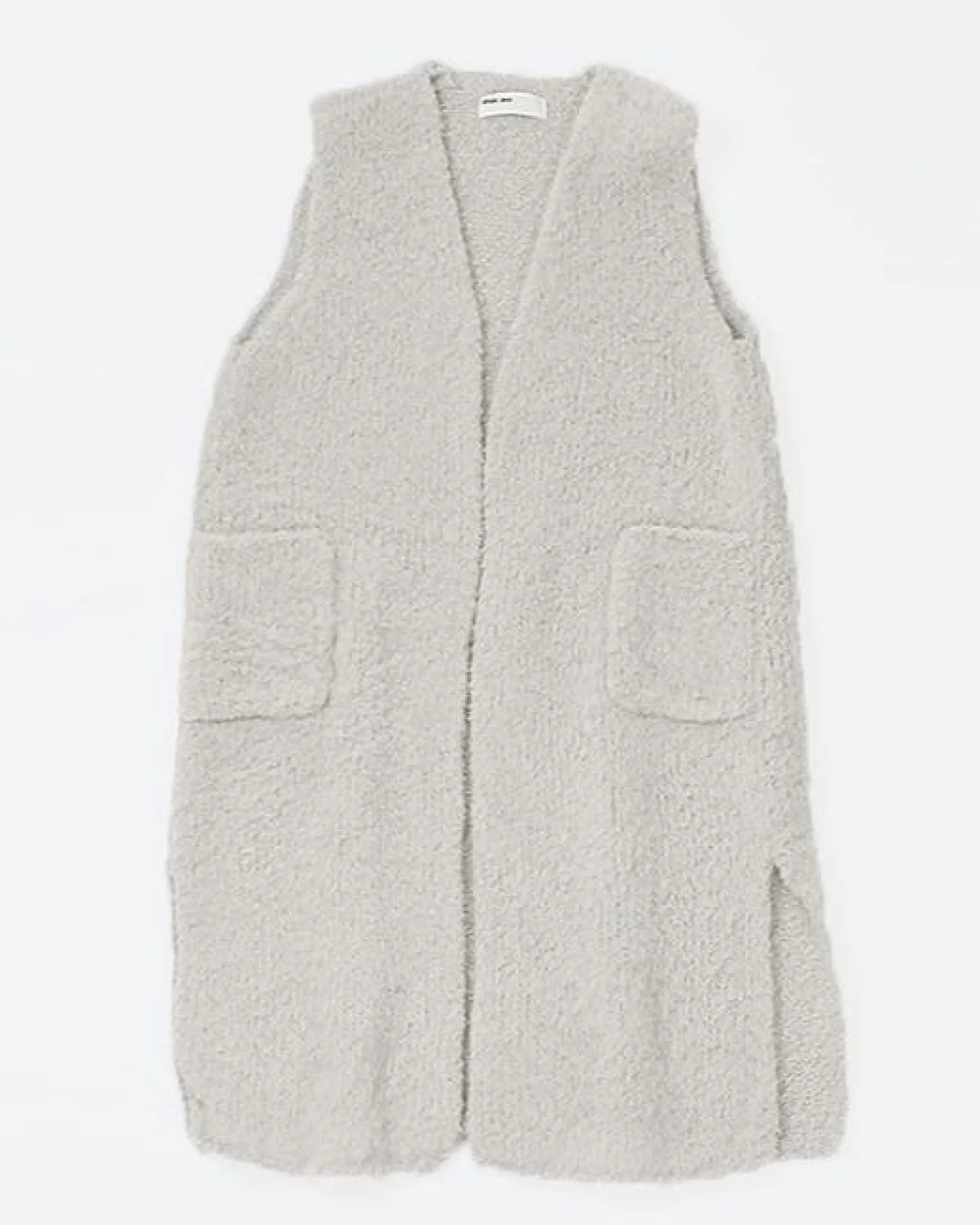 evam_eva_boa_long_vest_an_0.webp Sweaters | Evam Eva Boa Long Vest Antique White