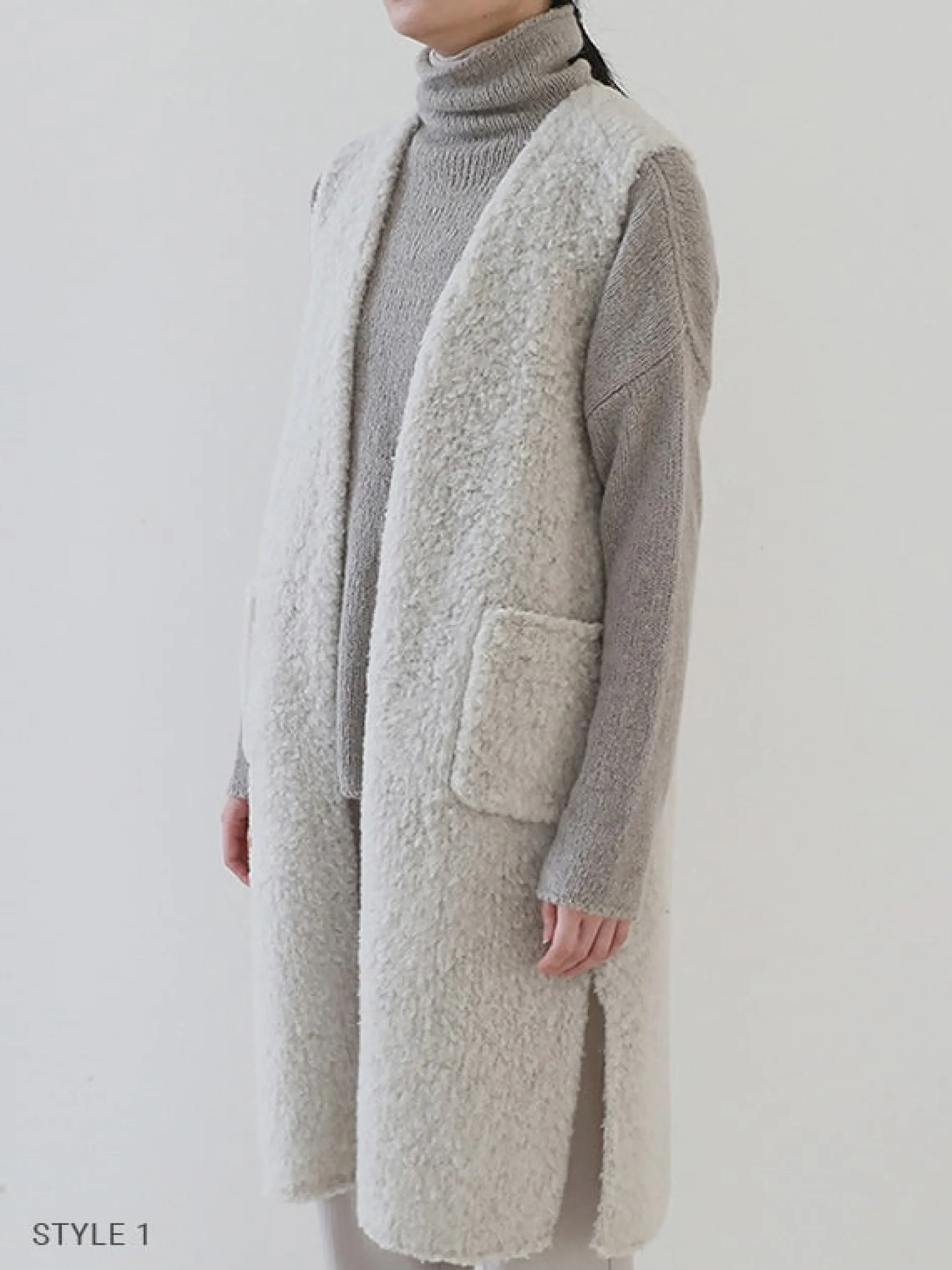 evam_eva_boa_long_vest_an_2.webp Sweaters | Evam Eva Boa Long Vest Antique White