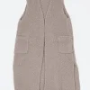 Sweaters | Evam Eva Boa Long Vest Grege