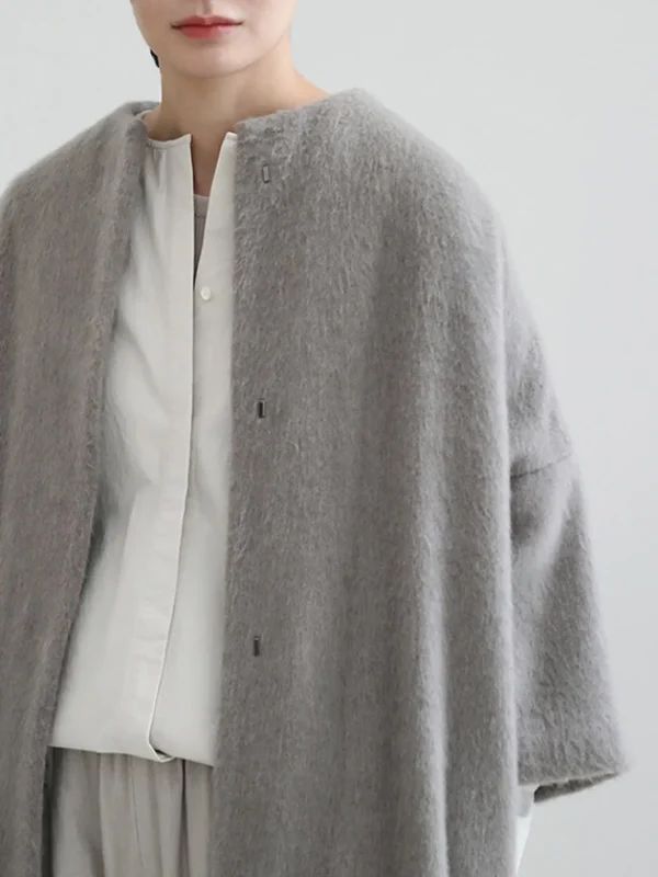 Outerwear | Evam Eva Cashmere Long Coat Mocha