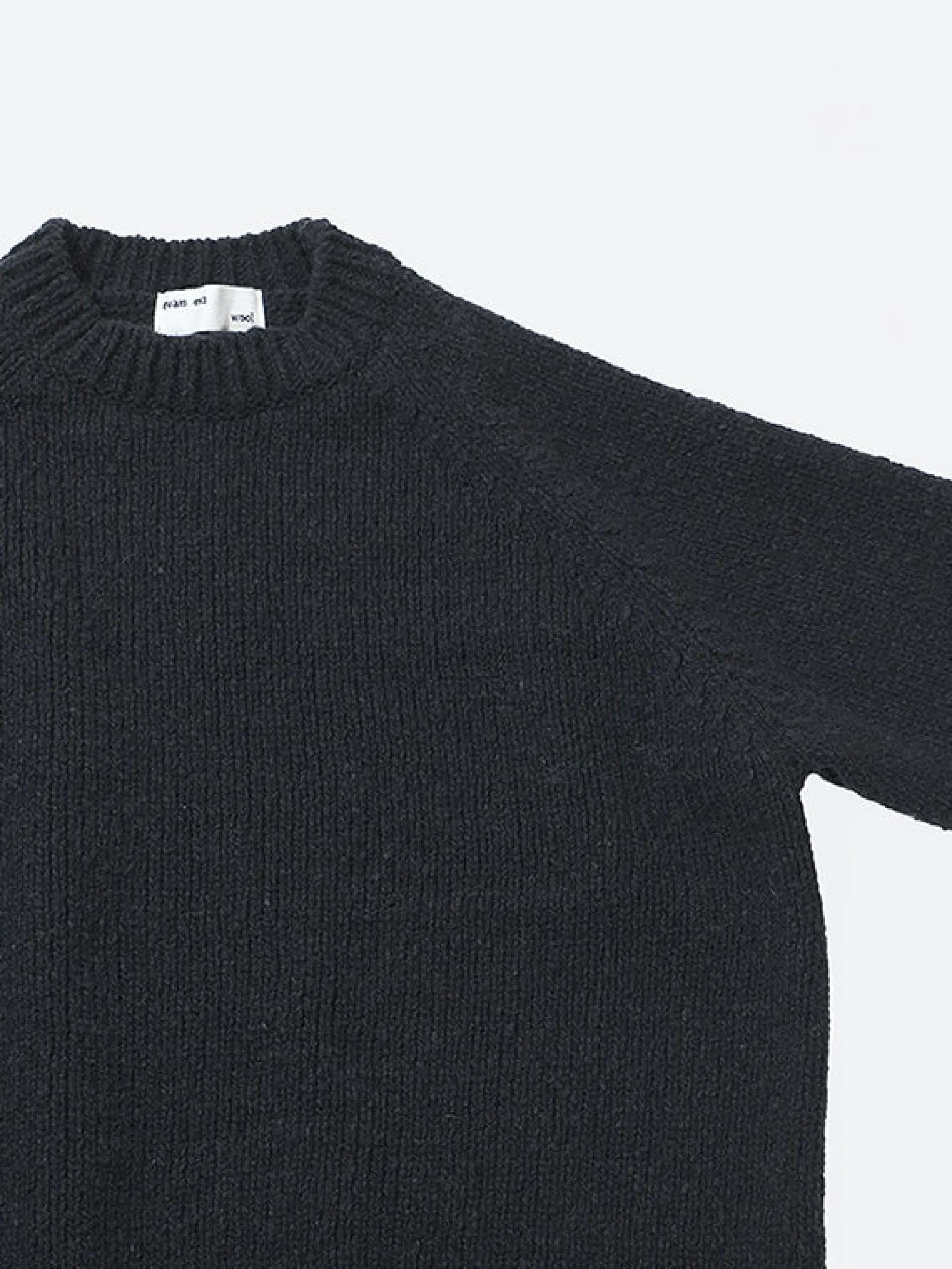 evam_eva_renew_wool_ragia_1.webp Sweaters | Evam Eva Renew Wool Ragian Pullover Charcoal