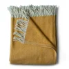 Throws | Evangeline Cotton Herringbone Throw Goldenrod