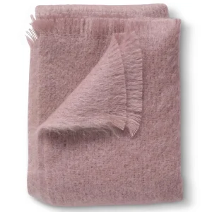 Throws | Evangeline Linens Mohair Throw Rouge