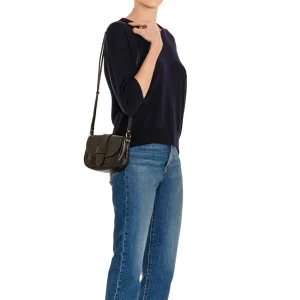 Bags | Il Bisonte Fausta Small Crossbody Black with Brass Hardware