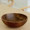 Home Decor | Pillows | Thistle Hill Hand-Carved Large Walnut Wood Bowl
