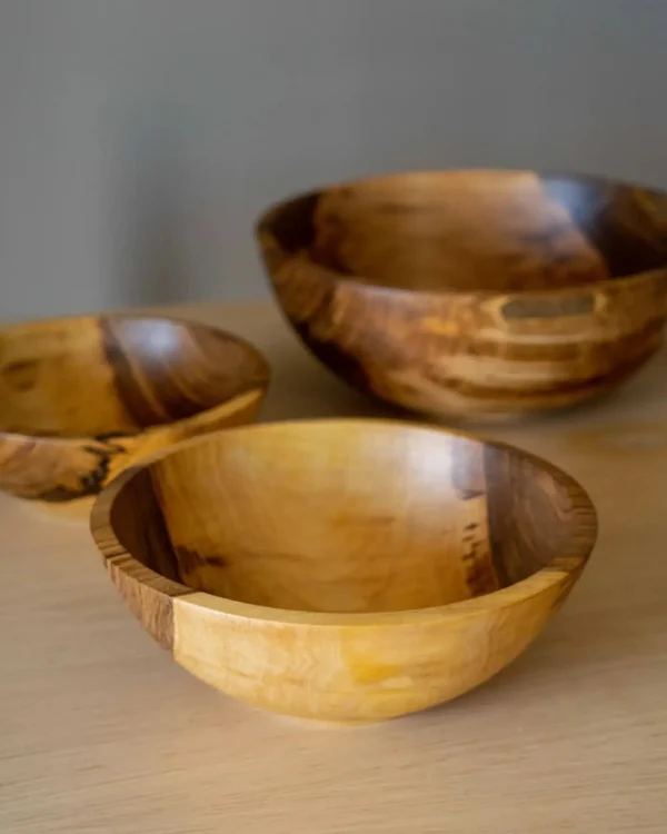 Home Decor | Pillows | Thistle Hill Hand-Carved Wooden Nesting Bowl Set