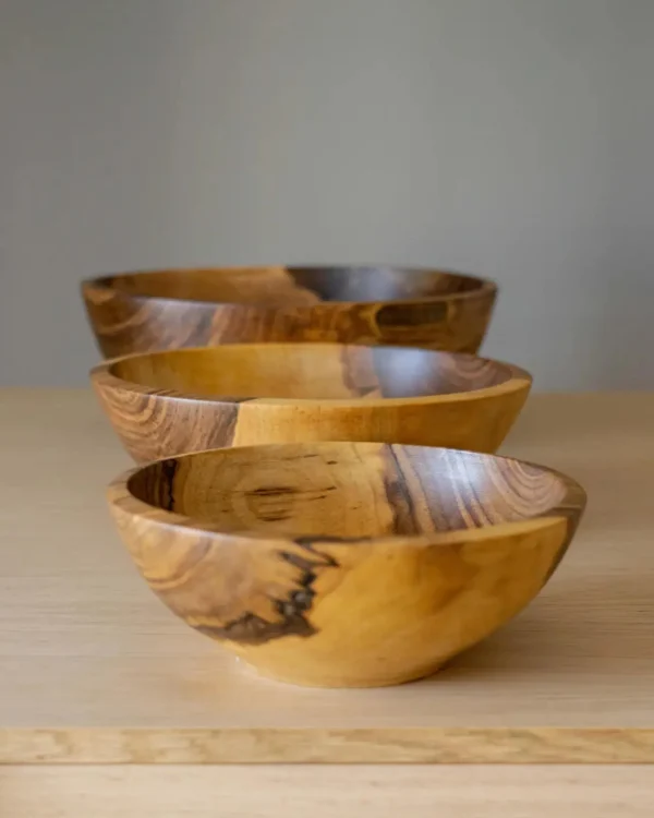 Home Decor | Pillows | Thistle Hill Hand-Carved Wooden Nesting Bowl Set