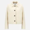 Outerwear | Harris Wharf London Cropped Coach Jacket Boiled Wool Natural Off White