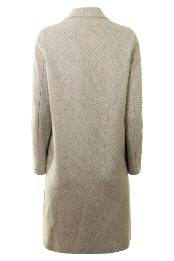 Outerwear | Harris Wharf London Overcoat Pressed Wool & Silk Grey