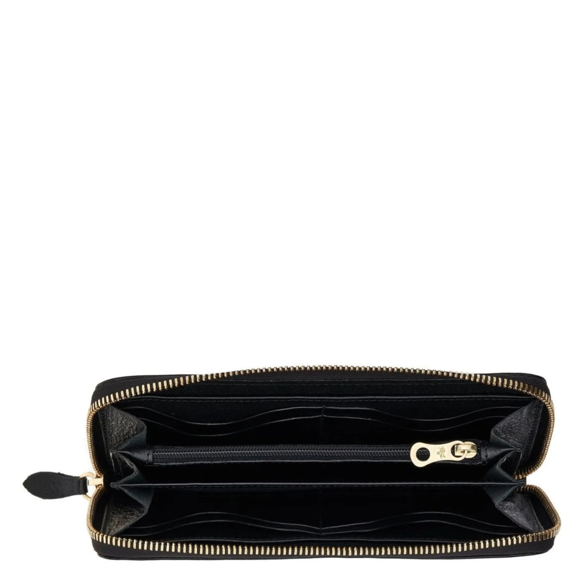 il_bisonte_ametista_zip_a_1-1.webp Wallets | Il Bisonte Ametista Zip Around Wallet Black