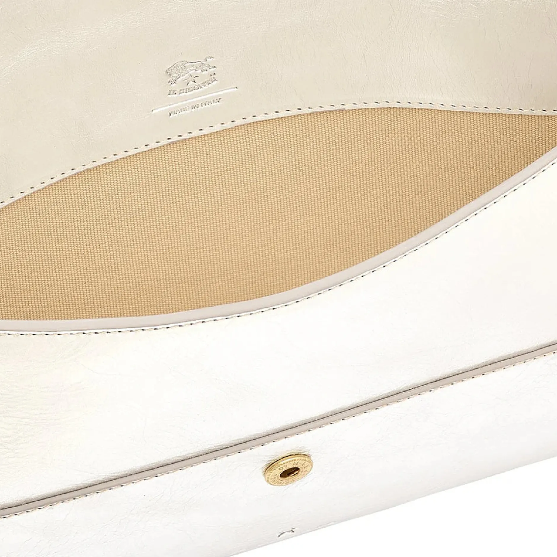 il_bisonte_clutch_esperia_2.webp Bags | Wallets | Il Bisonte Clutch Esperia Silver Brass Hardware